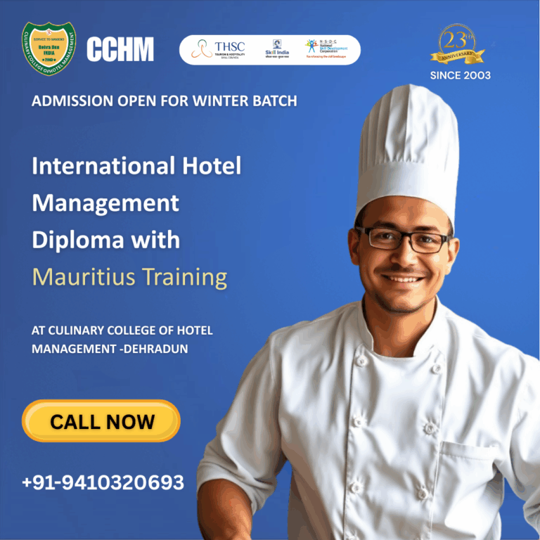Chef course in Uttarakhand with practical culinary training
