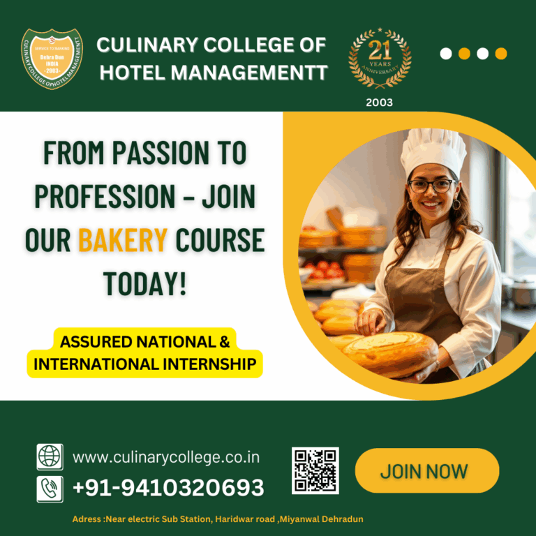bakery course in dehradun students learning cake making pastry and baking skills