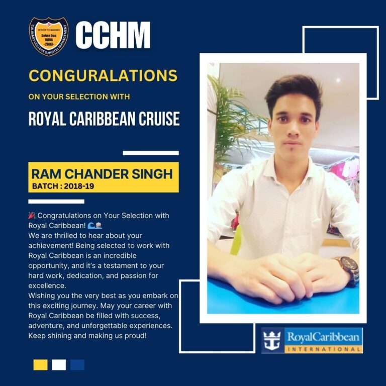 From Student to Chef CCHM Dehradun Alumni Success Stories in Top Hotels